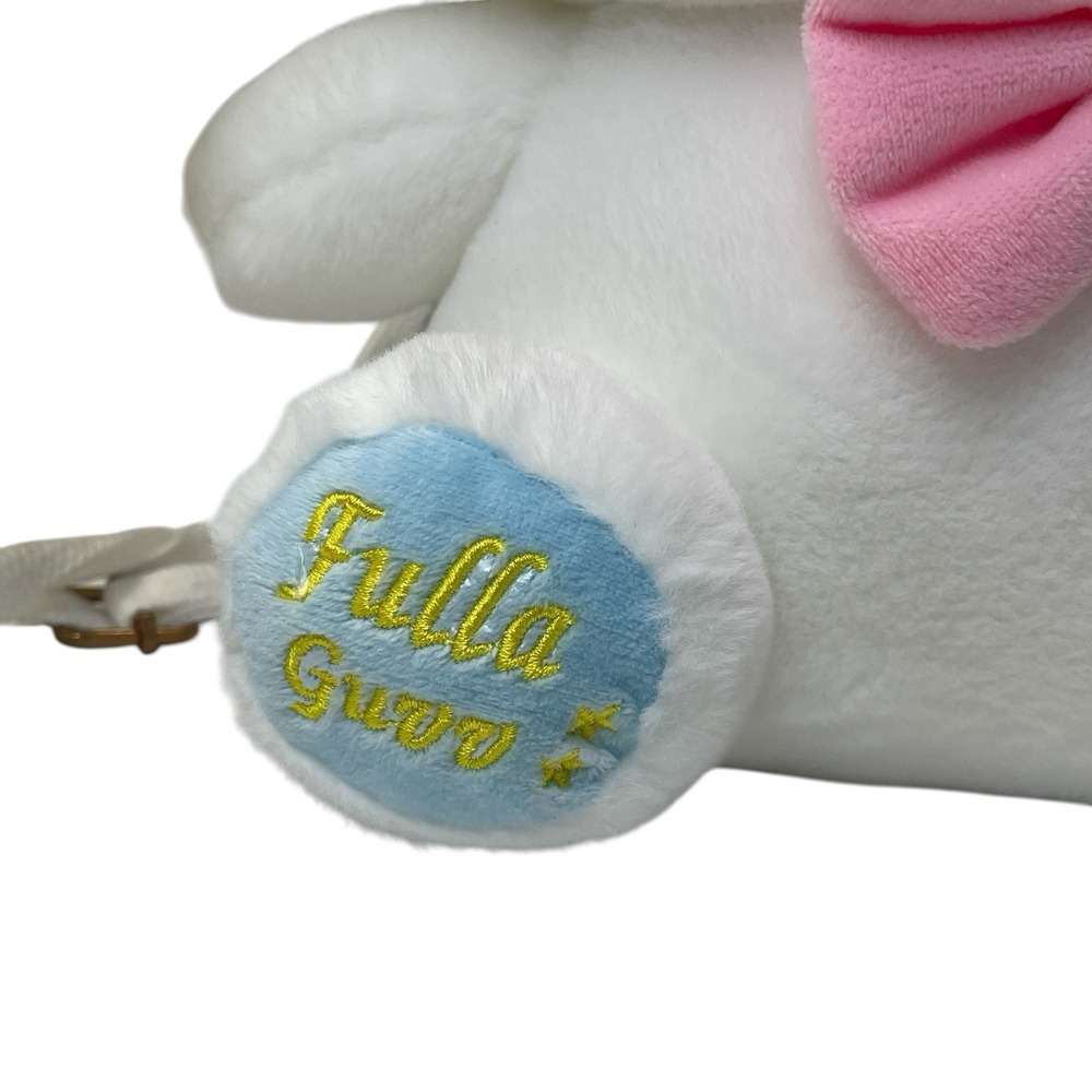 Kawaii Plush Cinnamonroll Crossbody Bag White Pink Bow Fulla Guvv Cute Purse - Picture 5 of 7